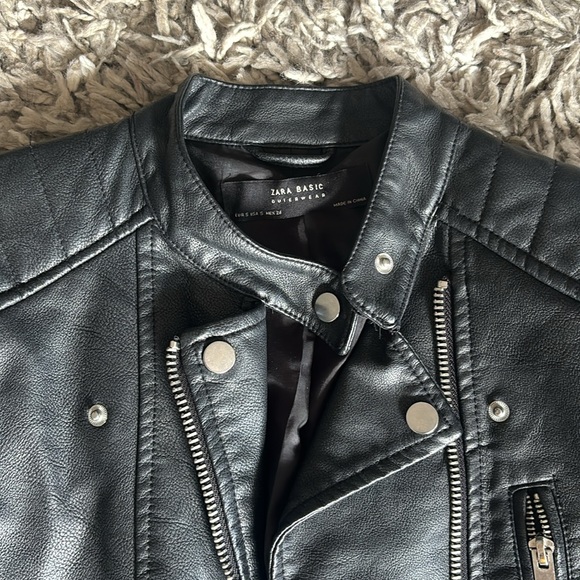 Zara leather jacket - Picture 2 of 3